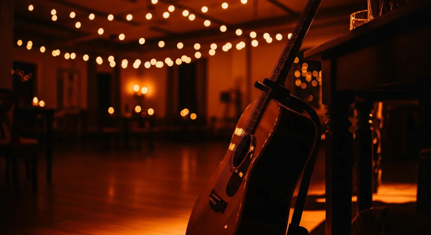 Heath Lincoln Music - Acoustic guitar at candlelit venue